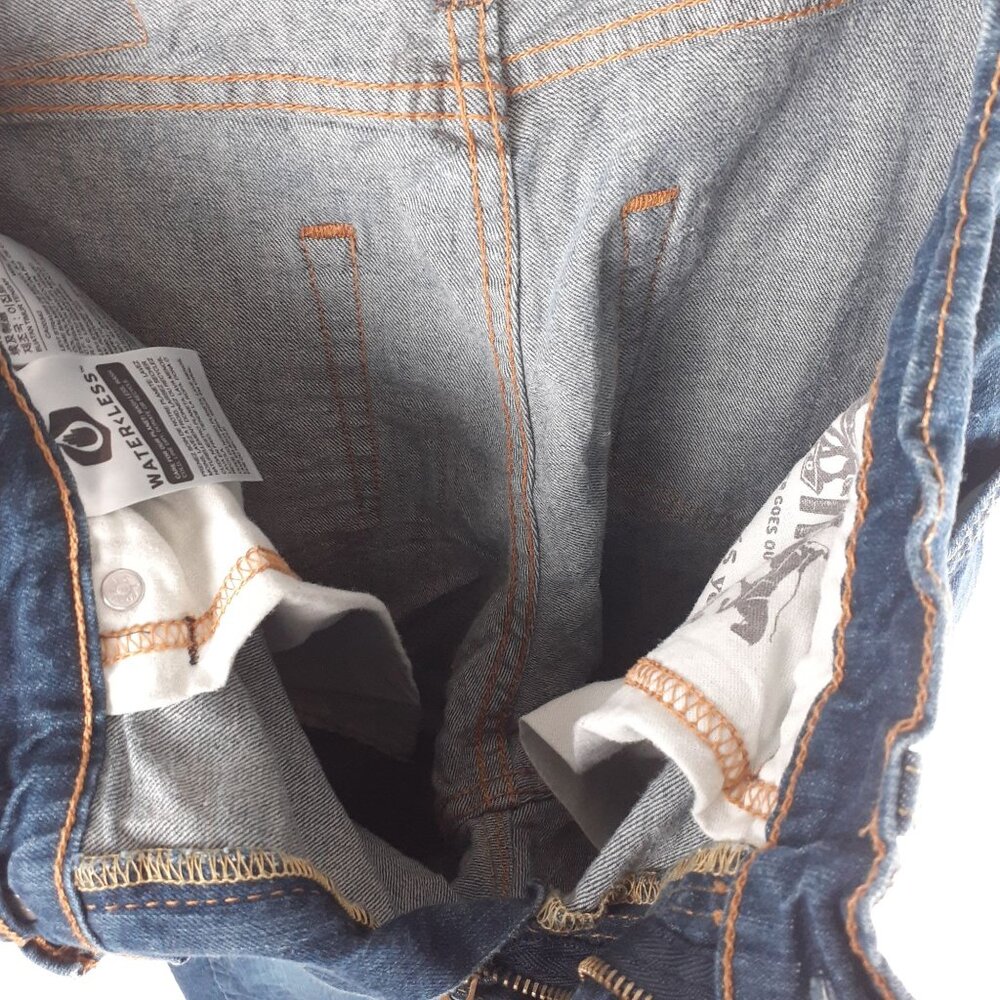 Levis Mens 502 Taper Fit Jeans Size 29W 32L Medium Wash Denim - Picture 8 of 13